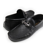 LASER PRINT LEATHER LOAFERS