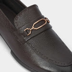 PEBBLE GRAIN BROWN LEATHER SHOES