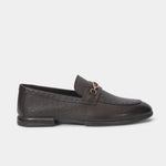 PEBBLE GRAIN BROWN LEATHER SHOES