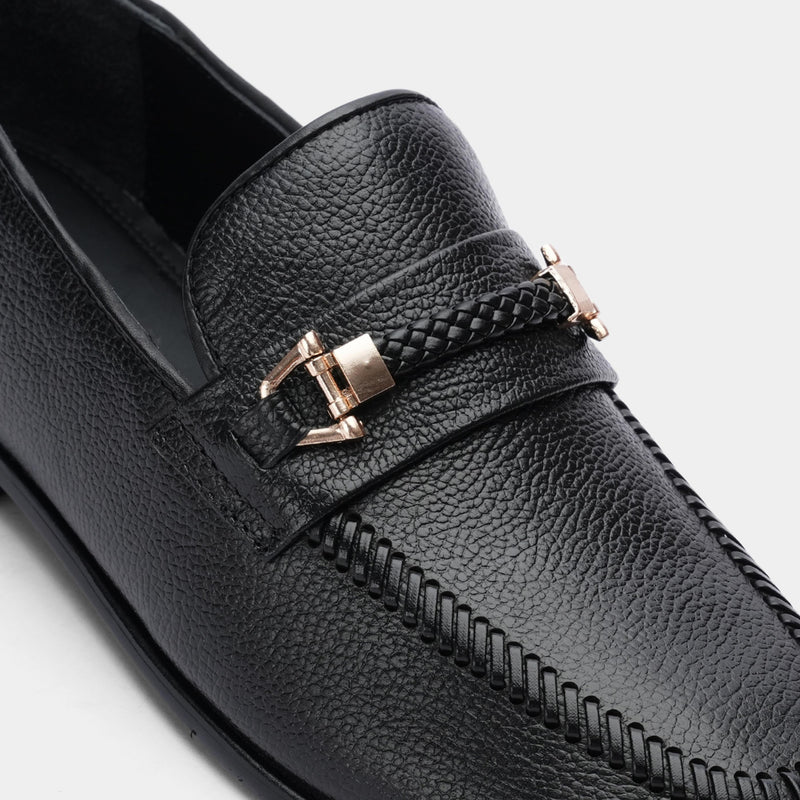 PEBBLE GRAIN LEATHER SHOE