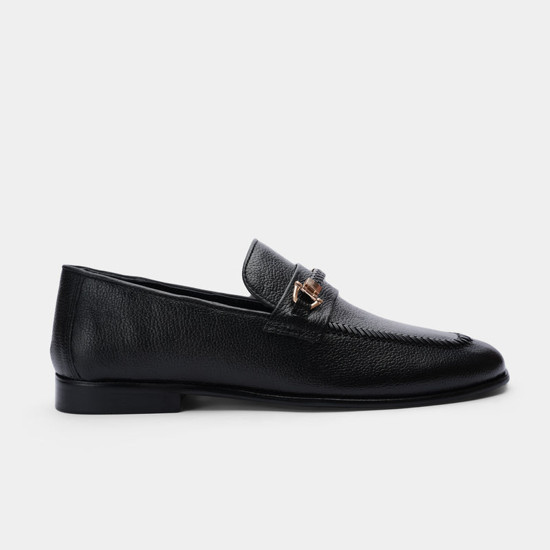 PEBBLE GRAIN LEATHER SHOE
