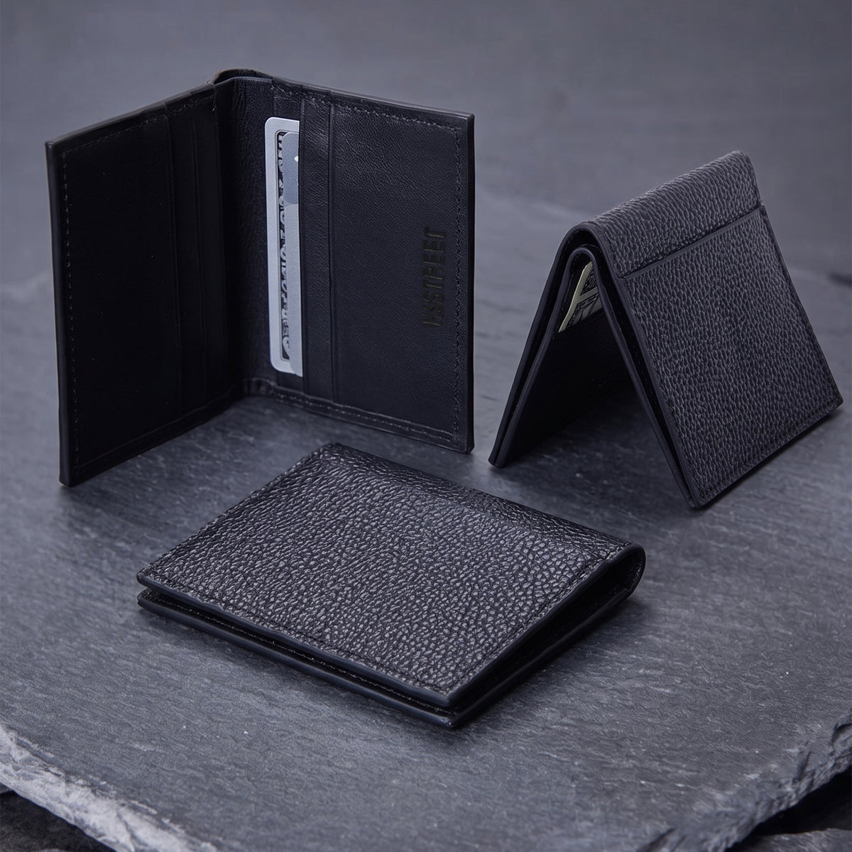 PEBBLE GRAIN LEATHER WALLET