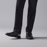 BLACK LEATHER TRADITIONAL SANDAL