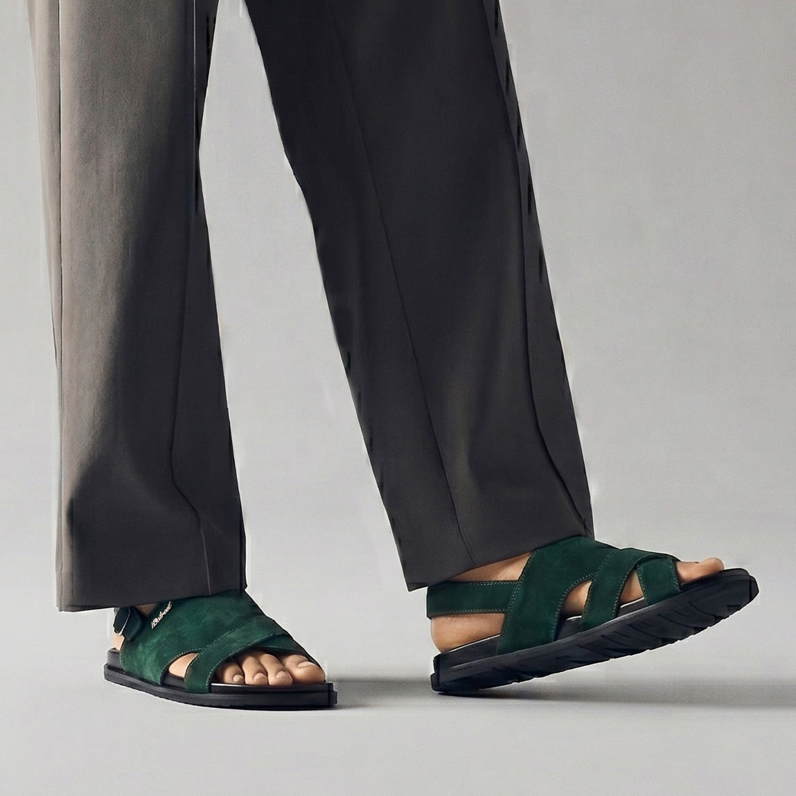SUED LEATHER COMFORT SANDAL