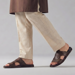 SPLIT LEATHER EVA SLIPPER