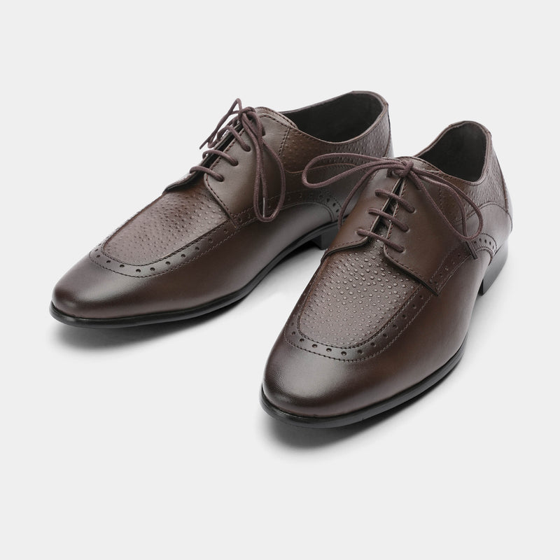 SPLIT LEATHER LACE UP SHOES