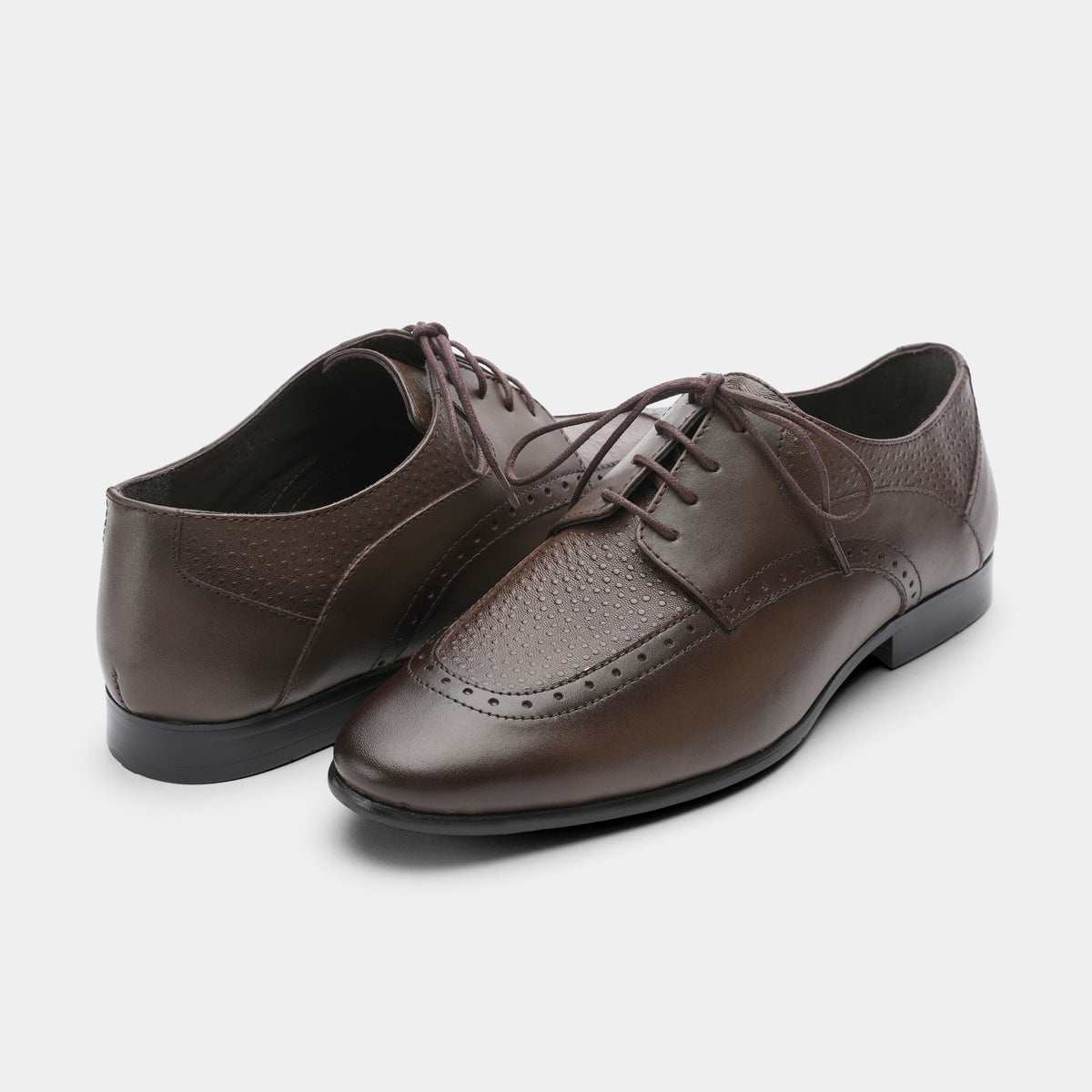 SPLIT LEATHER LACE UP SHOES
