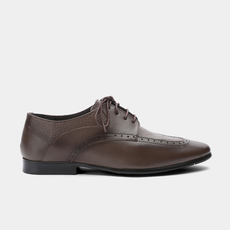 SPLIT LEATHER LACE UP SHOES