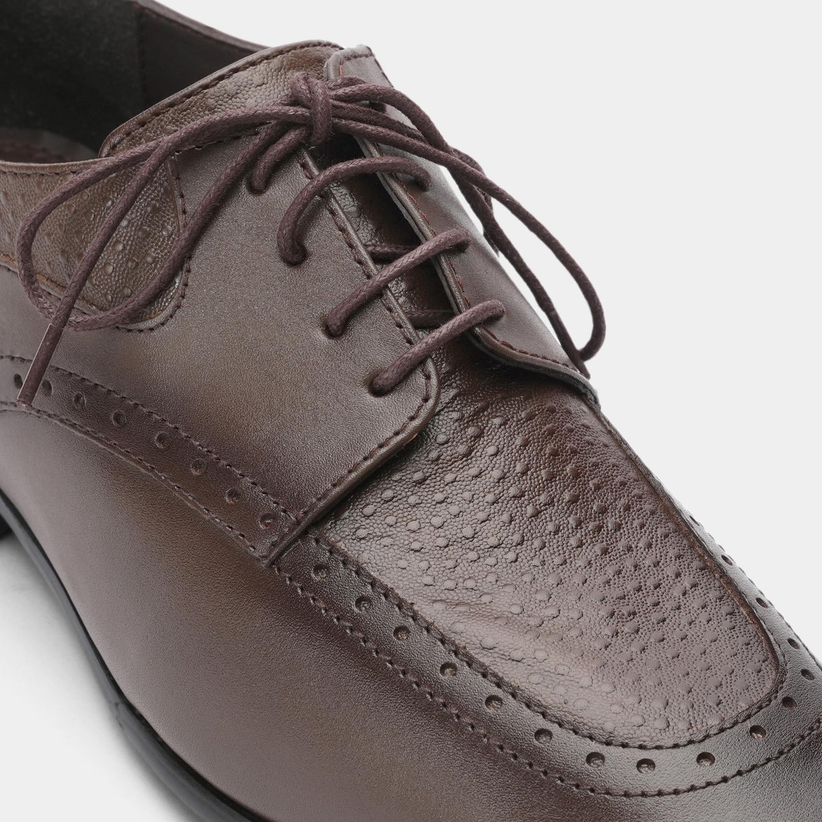 SPLIT LEATHER LACE UP SHOES