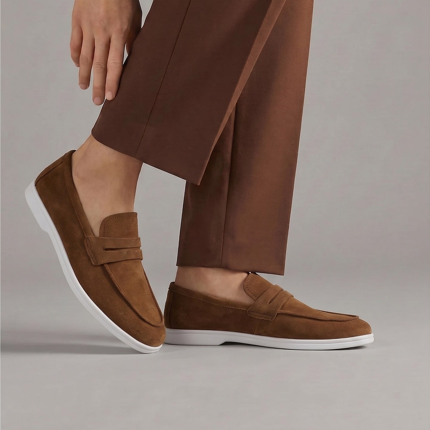 SUEDE LEATHER OLD MONEY SHOES