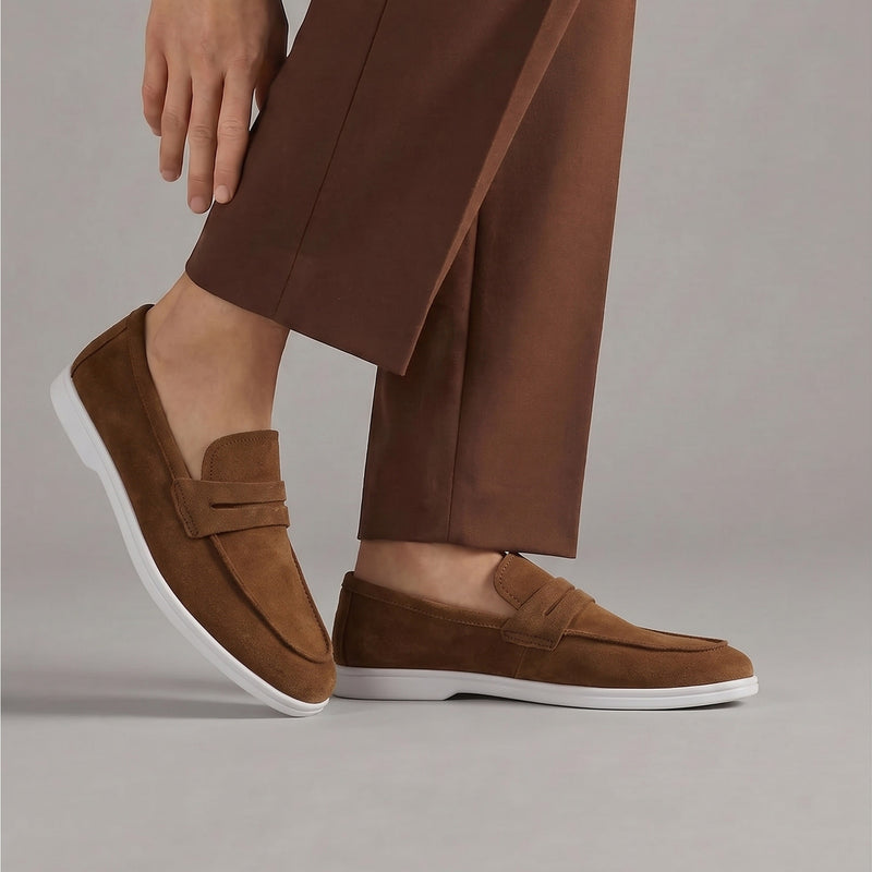 SUEDE LEATHER OLD MONEY SHOES