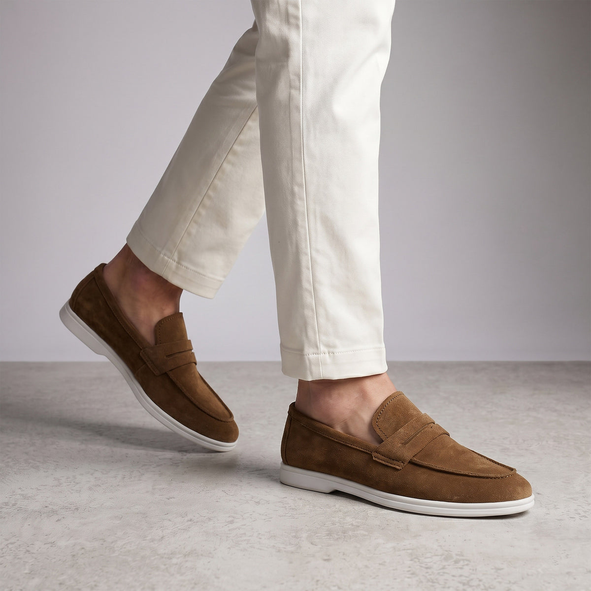 SUEDE LEATHER OLD MONEY SHOES