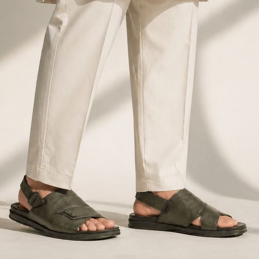 ANILINE LEATHER EVA SANDAL - Hi-Street