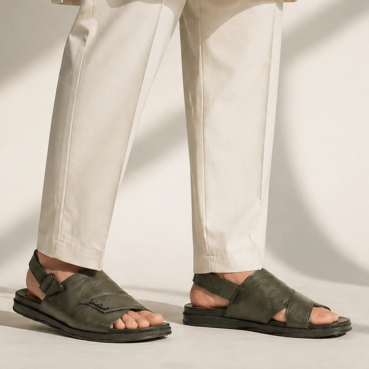 ANILINE LEATHER EVA SANDAL - Hi-Street