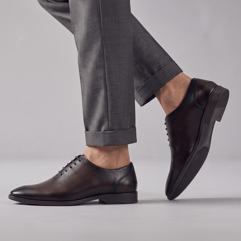 ANILINE LEATHER LACED SHOE - Hi-Street