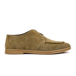 BEIGE SUEDE LACE UP SHOES - Hi-Street