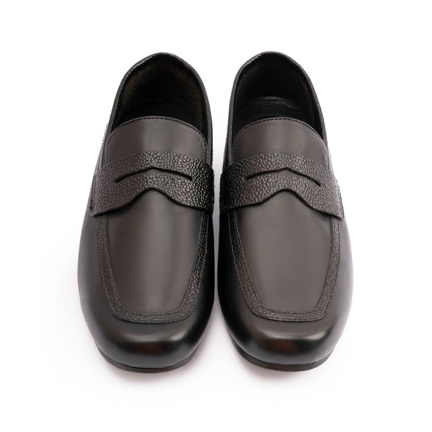 BLACK ANILINE LEATHER MOCCASIN - Hi-Street