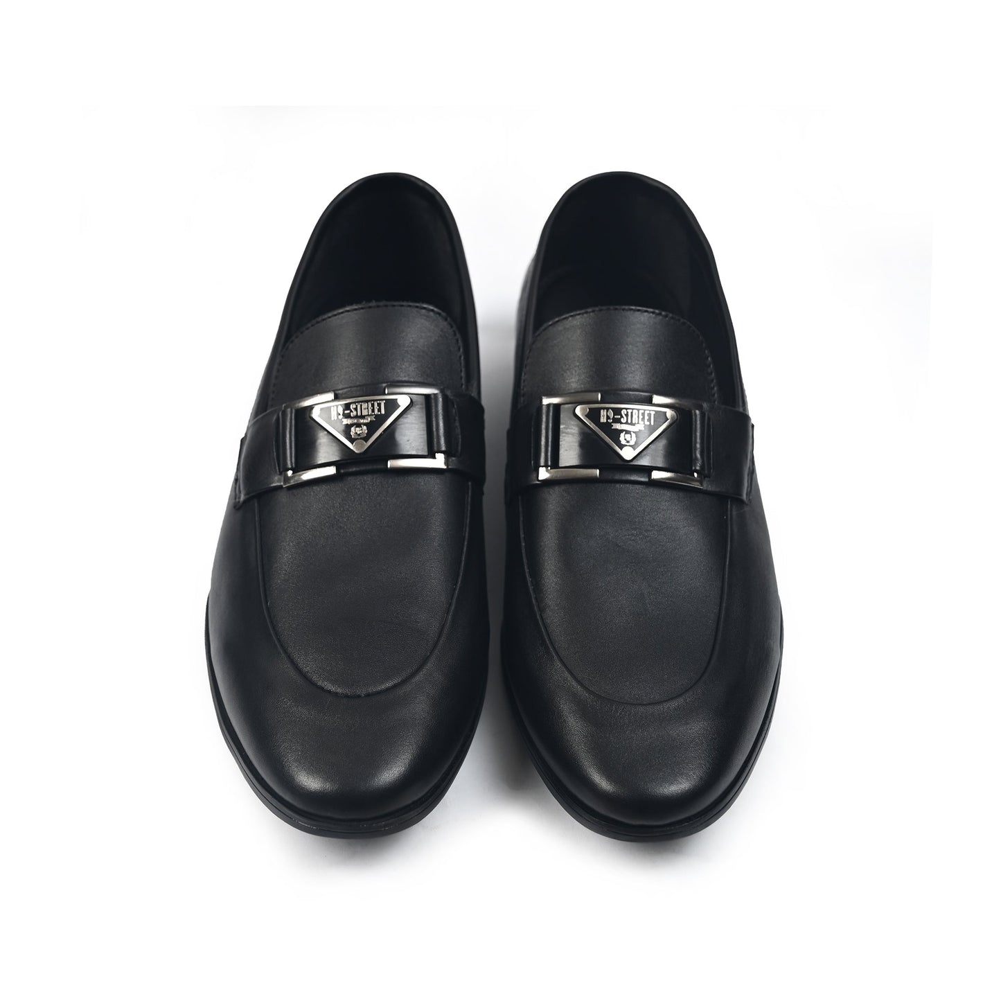 BLACK ANILINE LEATHER SHOES - Hi-Street