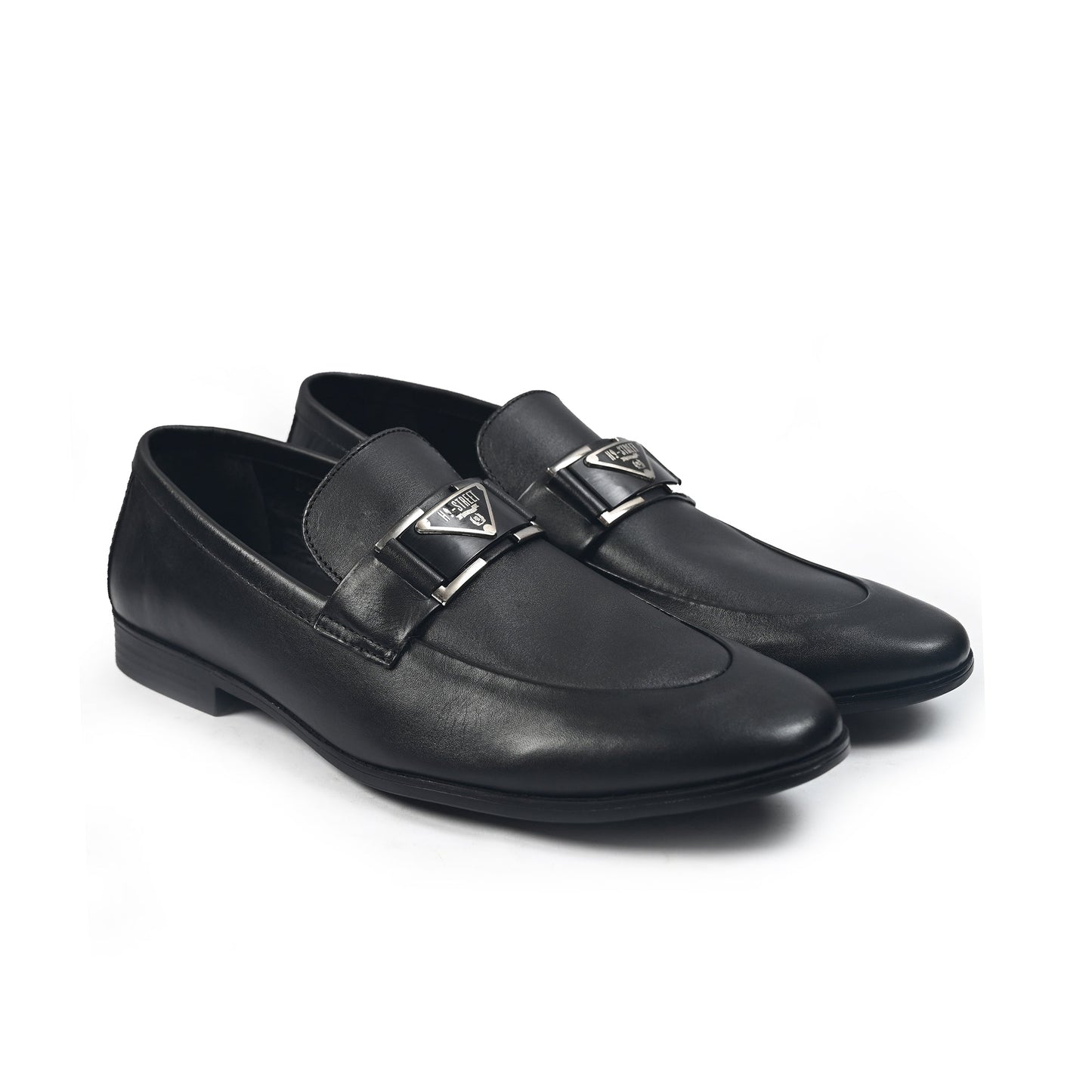 BLACK ANILINE LEATHER SHOES - Hi-Street
