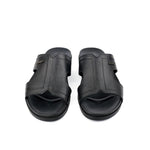 BLACK ANILINE LEATHER SLIPPER - Hi-Street