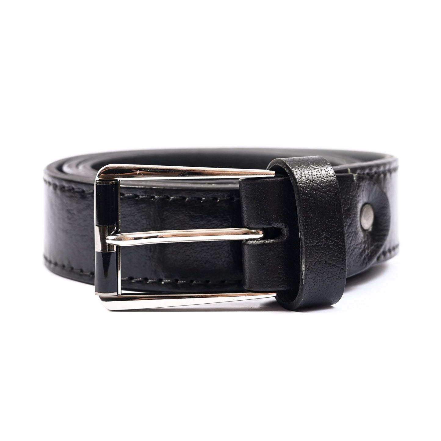 BLACK COW LEATHER BELT - Hi-Street