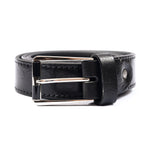 BLACK COW LEATHER BELT - Hi-Street