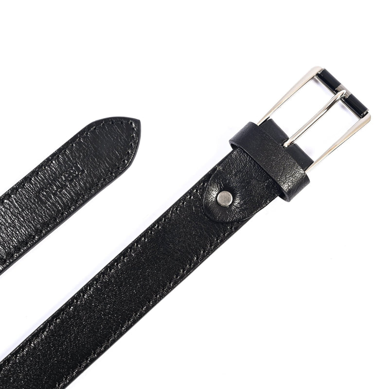 BLACK COW LEATHER BELT - Hi-Street