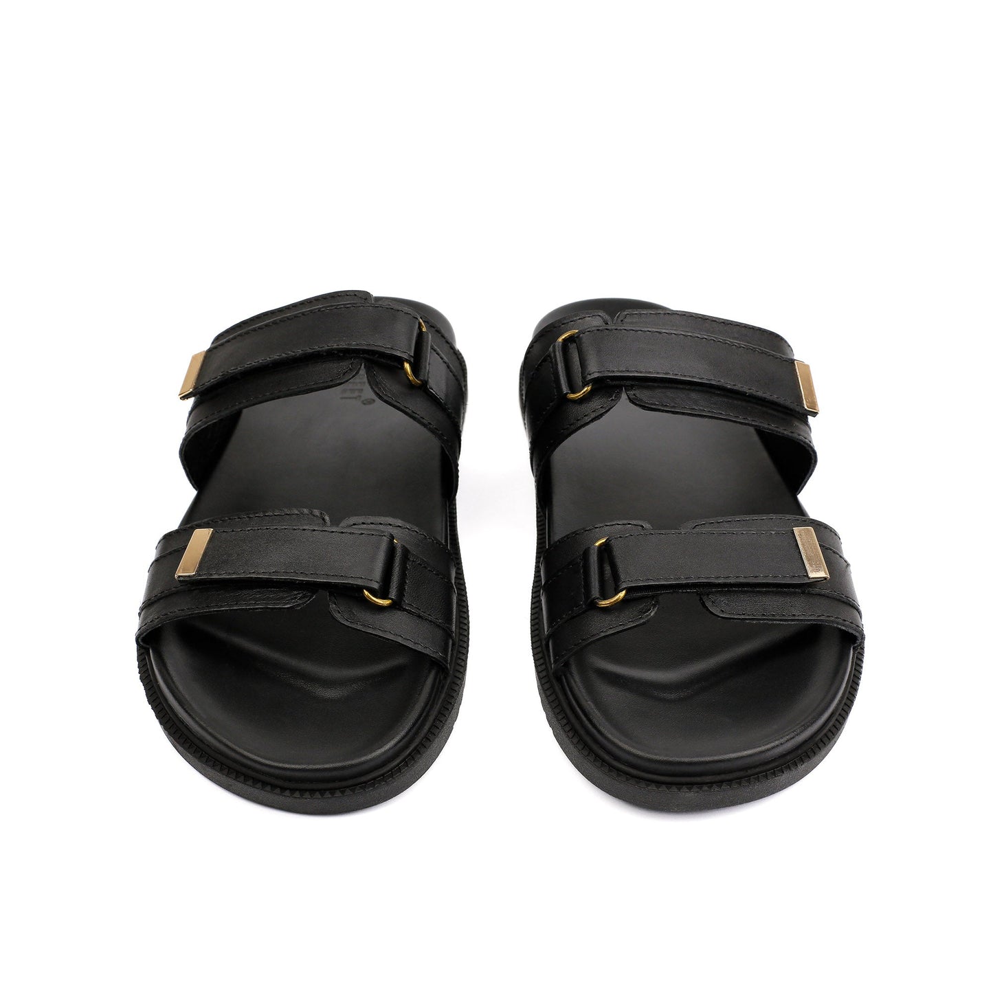 BLACK DOUBLE STRIPE SLIPPER - Hi-Street