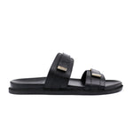 BLACK DOUBLE STRIPE SLIPPER - Hi-Street
