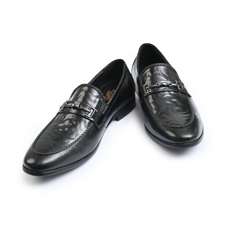 BLACK FAUX PATENT SHOES - Hi-Street