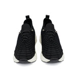 BLACK KNITED COMFORT SHOES - Hi-Street