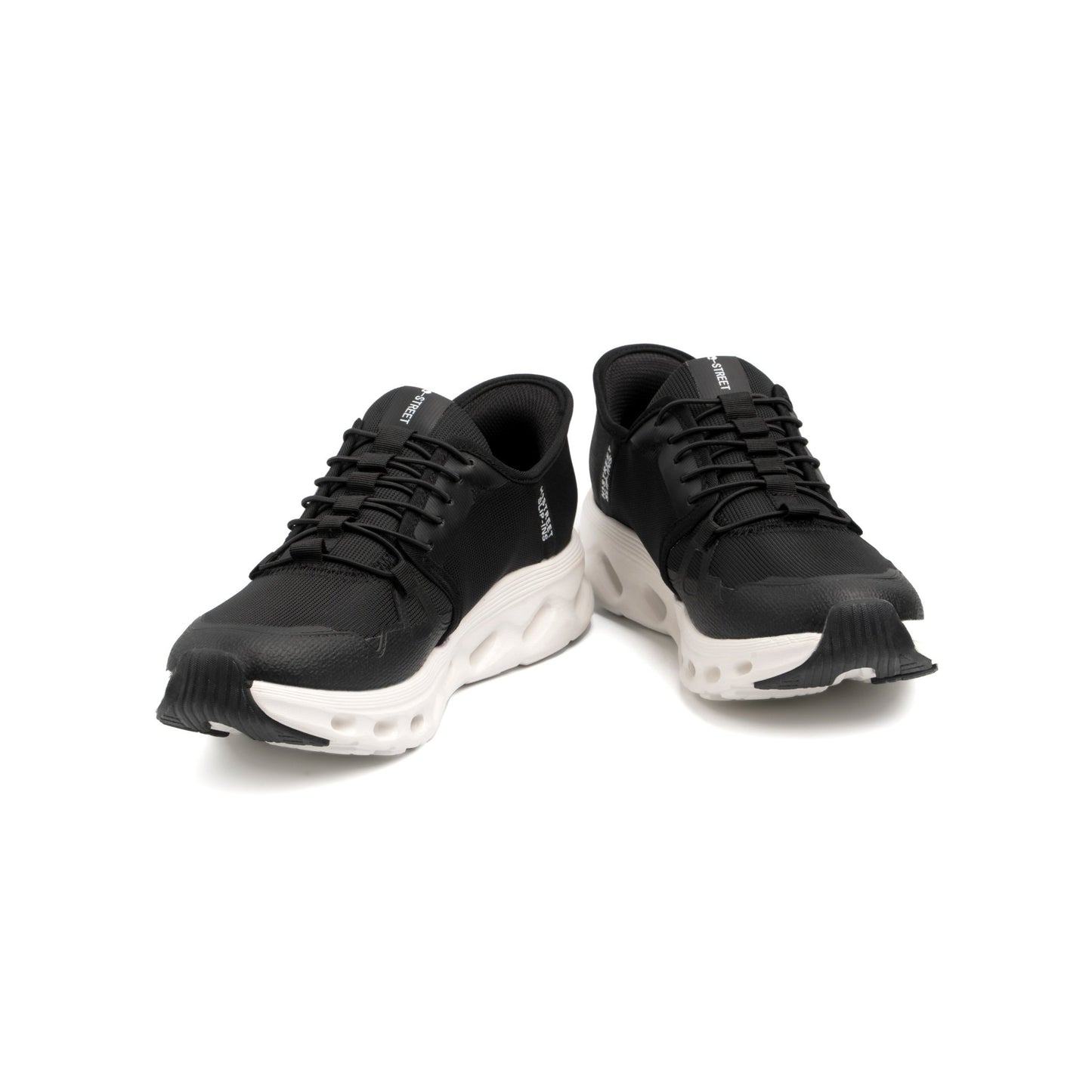 BLACK LACE UP STYLE SLIP IN - Hi-Street