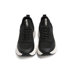 BLACK LACE UP STYLE TRAINERS - Hi-Street