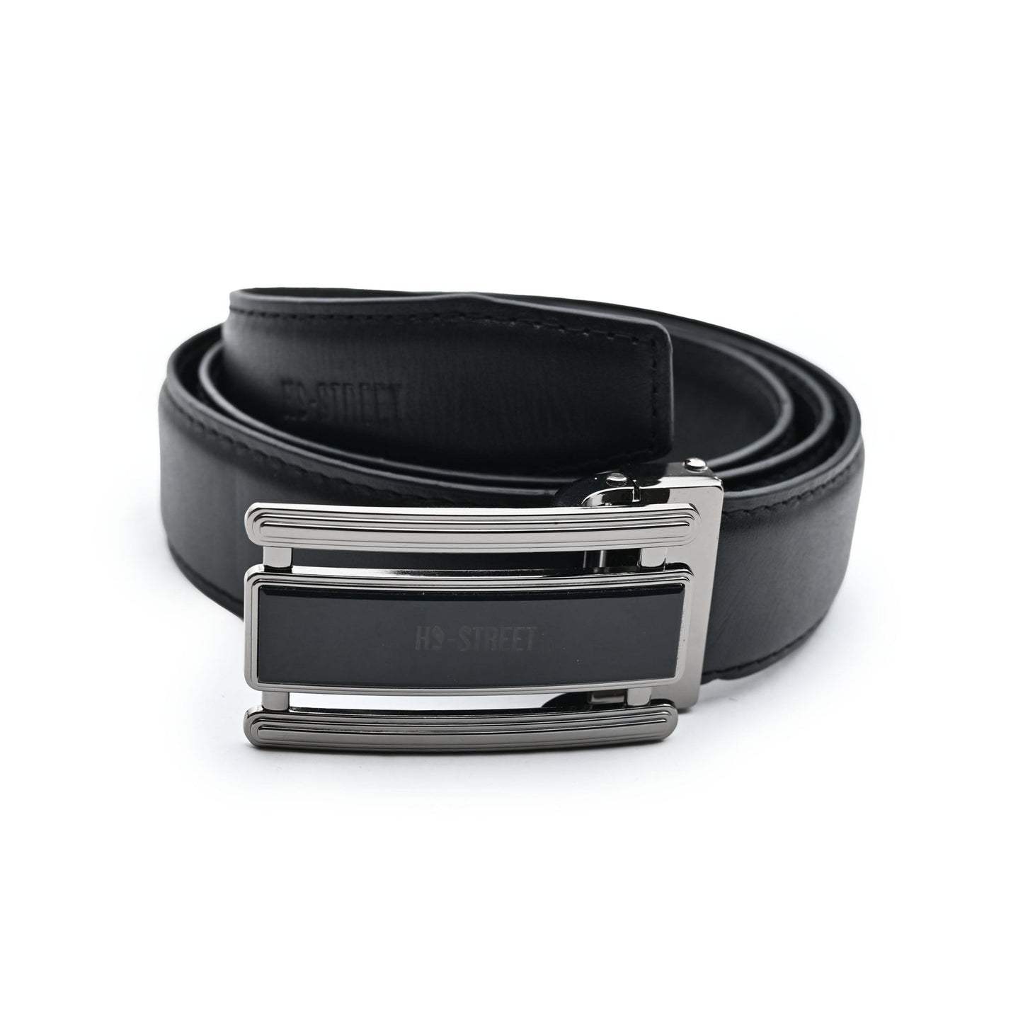 BLACK LEATHER BELT - Hi-Street