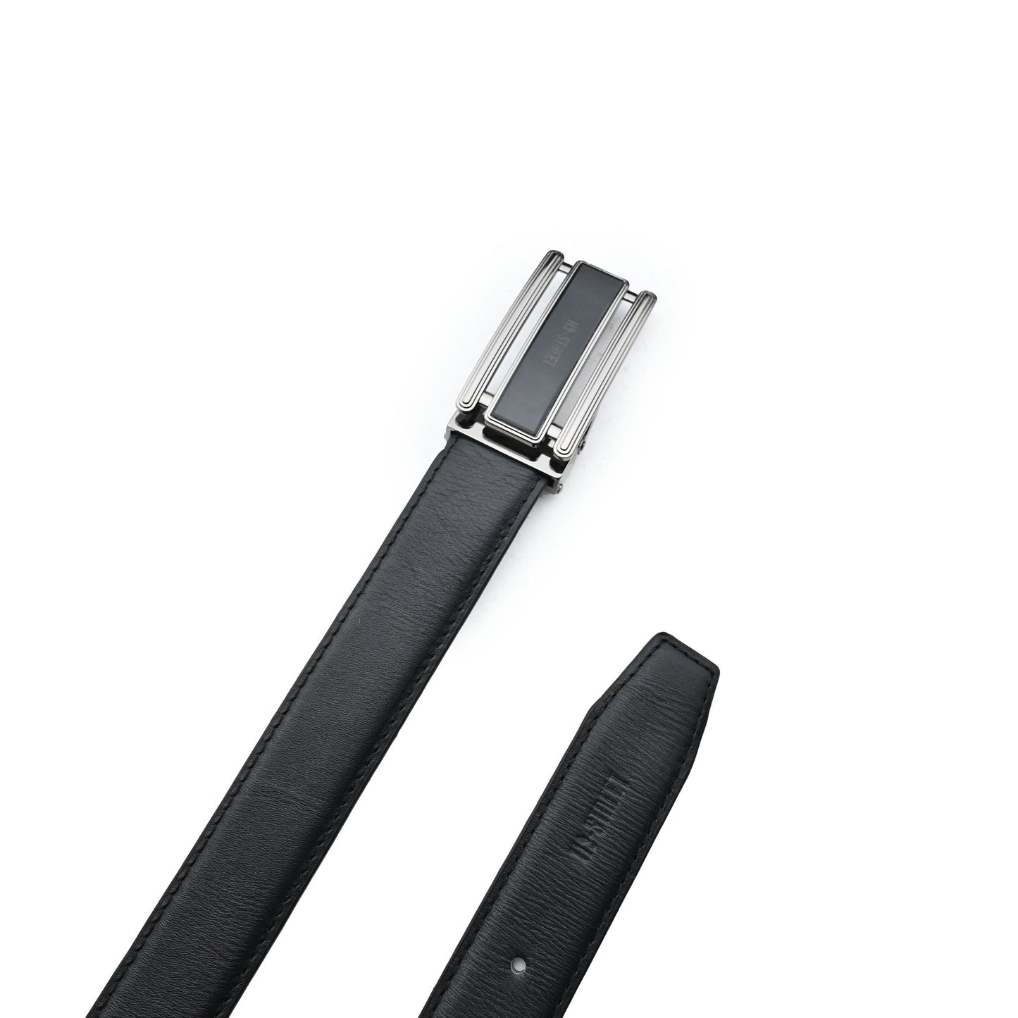 BLACK LEATHER BELT - Hi-Street