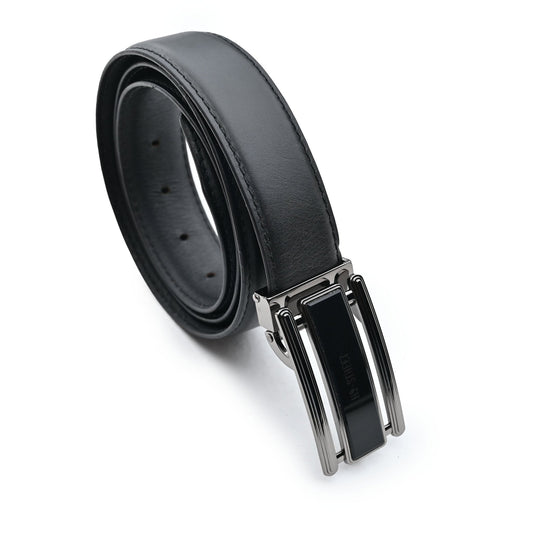 BLACK LEATHER BELT - Hi-Street