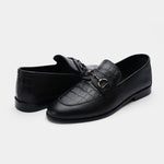 BLACK LEATHER COMFORT SHOES - Hi-Street