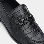BLACK LEATHER COMFORT SHOES - Hi-Street