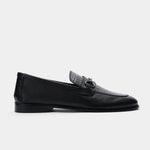 BLACK LEATHER COMFORT SHOES - Hi-Street