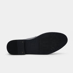BLACK LEATHER COMFORT SHOES - Hi-Street