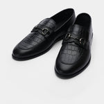 BLACK LEATHER COMFORT SHOES - Hi-Street