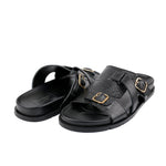 BLACK LEATHER EVA SLIPPER - Hi-Street