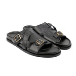 BLACK LEATHER EVA SLIPPER - Hi-Street