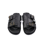 BLACK LEATHER EVA SLIPPER - Hi-Street