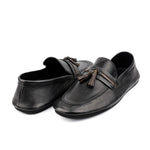 BLACK LEATHER FLEXIBLE LOAFER - Hi-Street