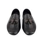 BLACK LEATHER FLEXIBLE LOAFER - Hi-Street