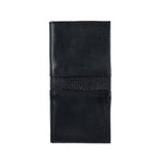 BLACK LEATHER LONG WALLET - Hi-Street