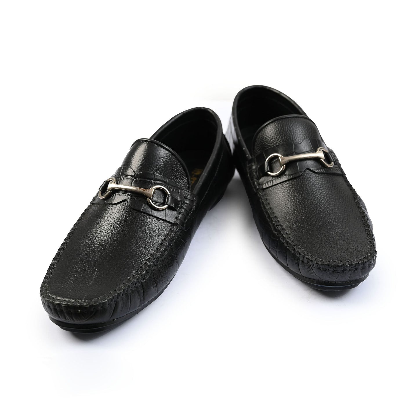 BLACK LEATHER MOCCASIN - Hi-Street