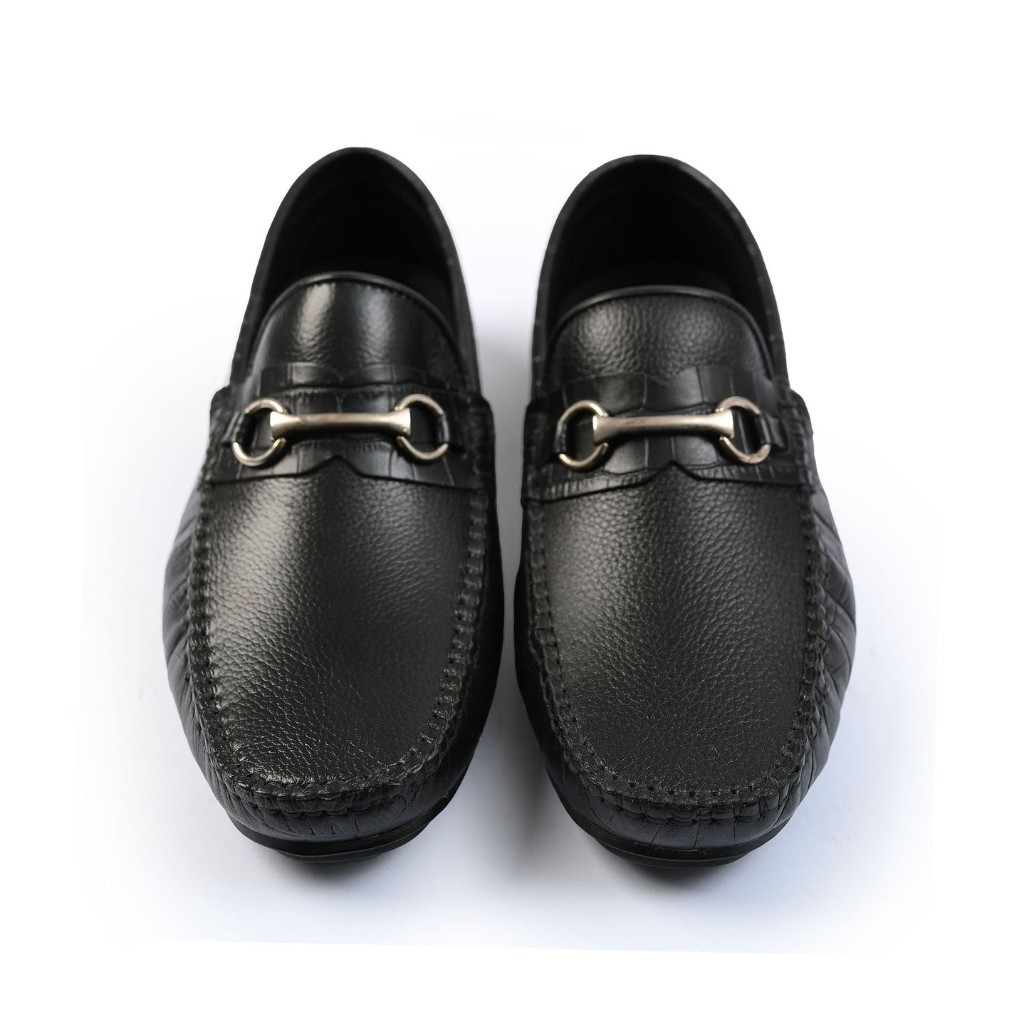BLACK LEATHER MOCCASIN - Hi-Street