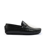 BLACK LEATHER MOCCASIN - Hi-Street